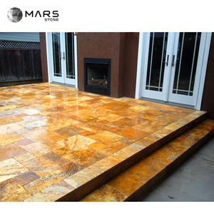 Giá mới Thổ Nhĩ Kỳ Vàng Vàng <span class=keywords><strong>travertine</strong></span> Mài Chéo Cắt slab đẹp Vàng <span class=keywords><strong>travertine</strong></span> gạch và slab Made in Thổ Nhĩ Kỳ - Product Image 5