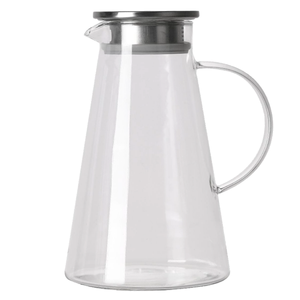 Jarra <span class=keywords><strong>de</strong></span> Vidrio Borosilicato Personalizada al por Mayor <span class=keywords><strong>de</strong></span> Fábrica con Tapa Infusora y Asa, Hervidor <span class=keywords><strong>de</strong></span> Alta Calidad para Uso Doméstico y en Restaurantes - Product Image 1