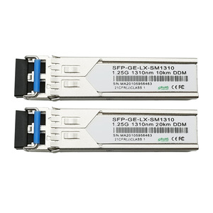 ตัวรับส่งสัญญาณใยแก้วนำแสง lsmy SFP Ge LX Sm1310 1.25G 1310Nm 10กม. DDM พอร์ต LC สำหรับสาย LAN - Product Image 1