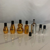 Hengjian 5ml 10ml 15ml 20ml 30ml 50ml 100ml Or Argent Bouteille De Sérum En Verre Cosmétique Roll on Ball Bouteilles De Parfum D'huile Essentielle