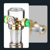 Filtre à eau manuel pré-filtrant en laiton pour usage domestique, 40 microns, 6000 L/H, maille en acier inoxydable 316, boîtier en plastique aérospatial 40-60m, garantie 3 ans