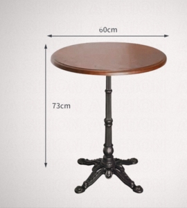 Hiện Đại Cổ Điển Cổ Gang Cơ Sở Gỗ Vòng Bàn Cà Phê Cho Phòng Khách Ăn Đồ Nội Thất Căn Hộ - Product Image 5