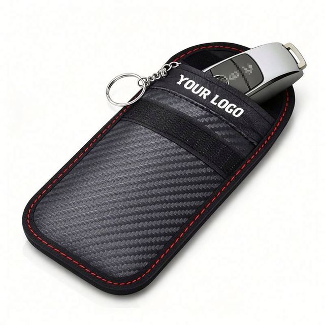 Xd831 Customized Carbon Fiber Rfid Theft Anti Electromagnetic Radiation Faraday Cage Car Key Signal Shielding Bag Box