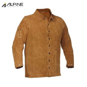 Veste de soudage en cuir confortable résistant à la chaleur et au feu OEM - Product Image 6