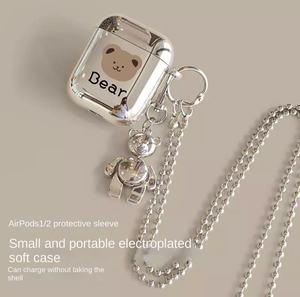 Étui de protection électrolytique souple de dessin animé pour <span class=keywords><strong>Airpods</strong></span> Pro 3e génération et 2e génération pour chaîne d'accessoires de casque Bluetooth - Product Image 6