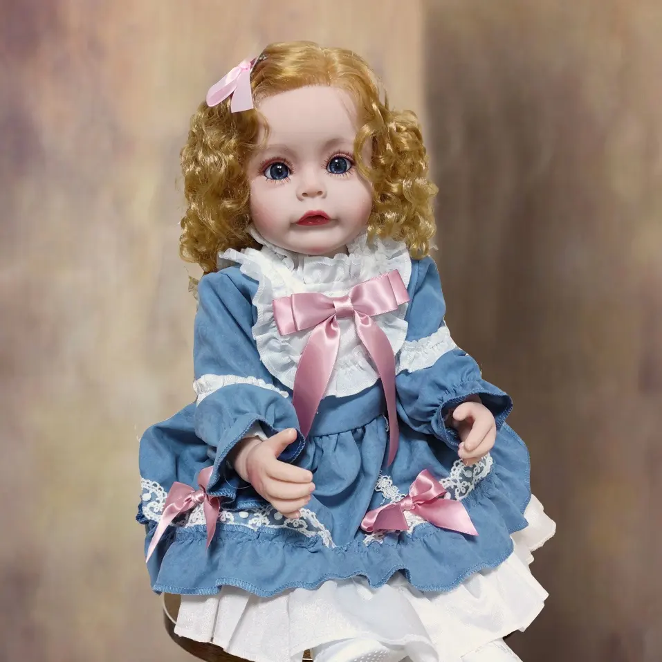 R & B 22นิ้วสวย Suesue แรกเกิด Babi ตุ๊กตาทารกเกิดใหม่จริงเด็กผู้หญิงที่มีผมสีบลอนด์ความคิดของขวัญที่ดีที่สุด