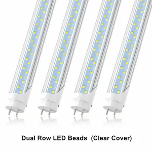 Luce tubo LED JESLED T8 lampada tonda in alluminio plastica 18W 24W 36W 2FT 3FT 4FT fluorescente sostituibile CE RoHS EMC ETL LTL-T8AP