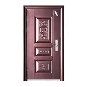 Puerta de seguridad delantera de acero, puerta de Exterior moderna de alta gama, excelente, resistente al agua - Product Image 5