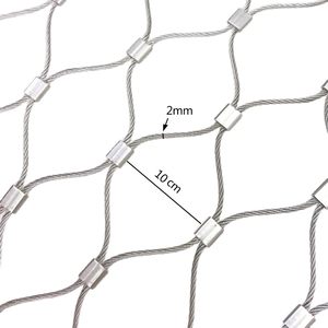 304 grillage en acier inoxydable 3.3x6.6ft <span class=keywords><strong>filet</strong></span> de sécurité Flexible clôture haute Altitude Anti-chute Zoo <span class=keywords><strong>Cage</strong></span> balcon <span class=keywords><strong>escalier</strong></span> <span class=keywords><strong>filet</strong></span> - Product Image 5