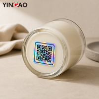 Autocollants d'étanchéité personnalisés avec codes QR et codes-barres, étiquettes adhésives holographiques imperméables en rouleaux pour l'emballage de cosmétiques et d'aliments