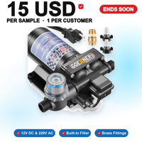 Diaphragme haute pression 12V DC 6 GPM pour pompe à pression pour camping-car, caravane, fourgon aménagé, bateau, yacht, garantie de 2 ans