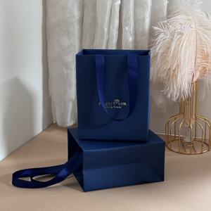 Bolsas de Regalo de Papel Personalizadas con Asa de Cinta para Boutique, Empaque de Compras, Empaque de Regalos, Empaque de Joyería - Product Image 2