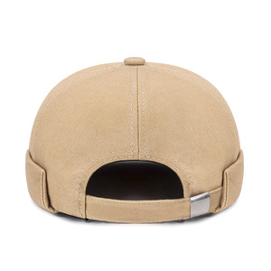 Melon Shaped Hat Canvas Breathable Sunscreen Asian Style Landlord Hat For Men Women Spring Autumn Off White - Product Image 3