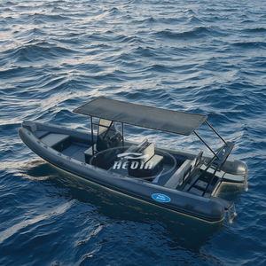 Bateau de patrouille de luxe Haide CE 25 pieds DL760, bateau semi-rigide, bateau mobile avec moteur in-bord, kayak pliable, <span class=keywords><strong>tube</strong></span> flottant de pêche - Product Image 5