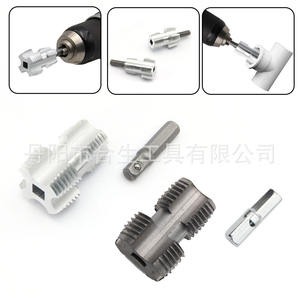 Herramienta de roscado de tuberías Hesheng Power para PPR de 1/2 pulgada NPT, herramienta eléctrica universal para taladro, cortador de roscas internas de 135 mm de longitud - Product Image 5