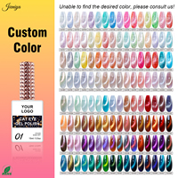 Kit de vernis gel UV pailleté effet œil de chat OEM&ODM avec pinceau à double tête noir et baguette magnétique pour la manucure