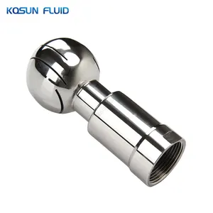 stainless steel fixed CIP rotating water wash rotary cleaner rotate cleaning spray ball nozzle fittings