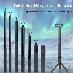 X629 120cm Invisible Selfie Stick Action Series aleación de aluminio Selfie Stick <span class=keywords><strong>accesorios</strong></span> de cámara de acción para <span class=keywords><strong>Insta360</strong></span> X3/<span class=keywords><strong>X2</strong></span>/<span class=keywords><strong>one</strong></span> Rs - Product Image 6