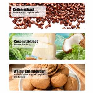 <span class=keywords><strong>Gommage</strong></span> Corporel <span class=keywords><strong>Bio</strong></span> au Café Exfoliant et Blanchissant Nettoyant en Profondeur 500g, Échantillon Gratuit, Marque Personnalisée - Product Image 3
