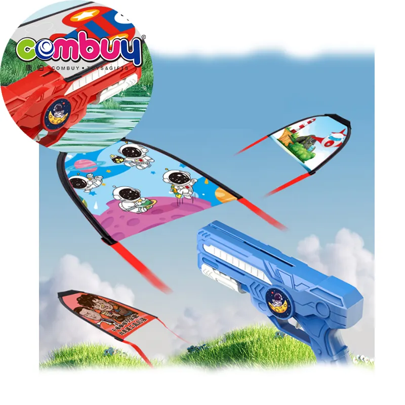 Trẻ em ngoài trời chơi phóng bay diều Đồ chơi máy bay Launcher súng
