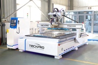 Machine de routeur CNC de changeur d'outils automatique de nidification pour armoire personnalisée faisant le centre de nidification avec la banque de forage