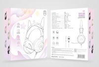 Casque Gamer avec Oreilles de Chat Mignonnes, Microphone, Son Haute Fidélité, Faible Latence JL, Contrôle Tactile, Indicateur LED, Jeux sur Téléphone Mobile