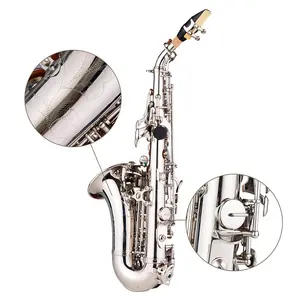 SEASOUND OEM Professional Silver Curve Bell Soprano Saxophone JYSS100S