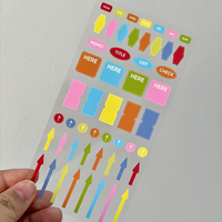 Autocollants transparents personnalisés CMYK en gros à faible MOQ pour papeterie de marque, fournitures de scrapbooking et de bricolage en vrac