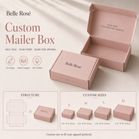 Cajas de Embalaje Plegables Personalizadas con Logotipo, Ahorro de Espacio, Color Rosa, Pequeñas y Medianas, Impresión Personalizada, Cajas de Cartón para Envíos al por Mayor