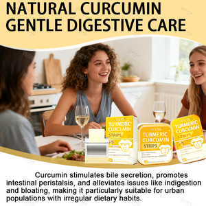 Tiras de Apoyo Antiinflamatorias con Cúrcuma y Jengibre Orgánicos para la Digestión y la Salud Articular - Product Image 2