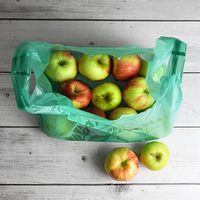 Sac en plastique pour t-shirt, sac de transport, sac réutilisable, 100% biodégradable, imperméable, pour l'emballage en supermarché