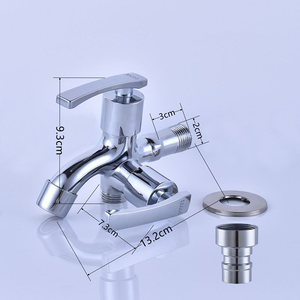 Robinet mural en alliage de zinc chromé, piscine de jardin et vadrouille évier robinet d'eau <span class=keywords><strong>Sanipro</strong></span> robinet de blanchisserie - Product Image 3