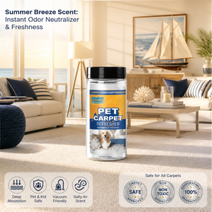 Zourunan Summer Breeze, Polvo Desodorante para Alfombras de Mascotas, Neutralizador de Olores para Perros y Gatos, Venta al por Mayor de Fábrica - Product Image 1