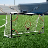 But de football pliable d'extérieur, étanche et écologique, avec 5 poches, cadre métallique portable, équipement d'entraînement