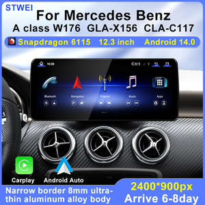 Android14.0 stwei <span class=keywords><strong>ส</strong></span>ำหรับ <span class=keywords><strong>Mercedes</strong></span> <span class=keywords><strong>Benz</strong></span> W176 GLA-X156ระดับหนึ่ง CLA-C117 2013-2019 12.3นิ้วเครื่องเล่นวิทยุมัลติมีเดียในรถยนต์ CarPlay - Product Image 6