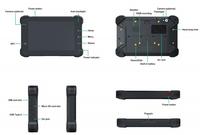 Tablet Tangguh 7 Inci GMS Android 12 OS dengan Layar 1000 Nits, Tahan Air IP67, Tegangan DC8-36, dan Kamera 4G BLE NFC untuk Forklift