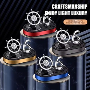 <strong>Dolphin</strong> Ship's Wheel Solar <strong>Car</strong> Perfume <strong>Air</strong> <strong>Freshener</strong> 10ml Cologne Freesia Gel Dashboard Decoration Essential Oil <strong>Air</strong> Purifier - Product Image 4