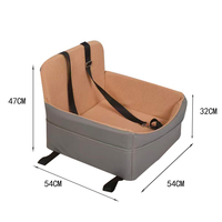 SUREWALHOME Vente en gros de sièges d'appoint pour chiens avec coussin épais Lit pour animaux de compagnie personnalisé en usine pour siège arrière avant de voiture