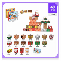 Juego de juguetes de cubo magnético con bloques de manos y elegante caja de regalo para niños pequeños, aprendizaje sensorial y desarrollo motor