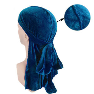 Haute Qualité En Plein Air Unisexe Hip-Hop Plusieurs Couleurs <span class=keywords><strong>Blanc</strong></span> Noir Velours <span class=keywords><strong>Durag</strong></span> Bouchon - Product Image 4