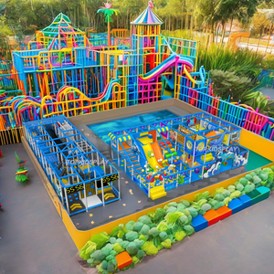 Домашняя/уличная детская Мобильная игровая площадка из мягкого модульного стекловолокна с пластиком для дома и торгового центра, для аренды - Product Image 4