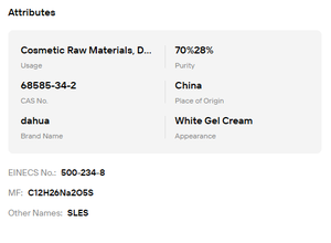 SLES Premium 70% (Lauril Éter Sulfato de Sodio) N70 para Productos Químicos Diarios, Materia Prima para Productos de Lavado Líquidos y en Polvo - Product Image 6