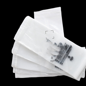 Sac d'enveloppe en plastique PE HDPE plat transparent auto-scellant de haute qualité sous armure fermeture à glissière logo personnalisé pour l'emballage de chaussures - Product Image 1