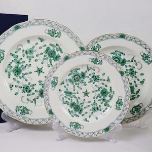 Wholesale European Style Luxury 5Pcs Eco-Friendly Plant Pattern Bone China <b>Dinner</b> <b>Set</b> - Product Image 1