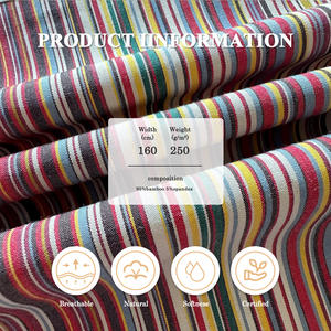 Tela teñida de hilo tejido de algodón 100%, textura transparente, duradera, transpirable para camisas, abrigos, venta al por mayor, personalizada - Product Image 2