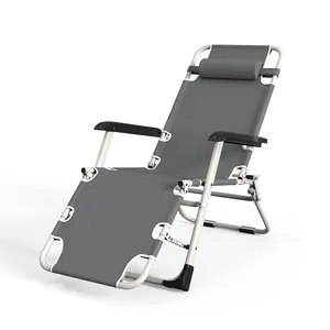 OEM katlanır hafif sıfır yerçekimi sandalye boş sandalye açık plaj havuzu kurulumsuz şezlong