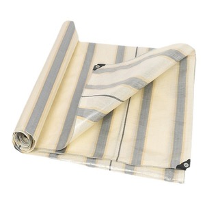 Shengde Tarpaulin 3x4 To 10x12 Silver Copper Stripes <b>Waterproof</b> Sunproof Antiaging Outdoor Covering - Product Image 3