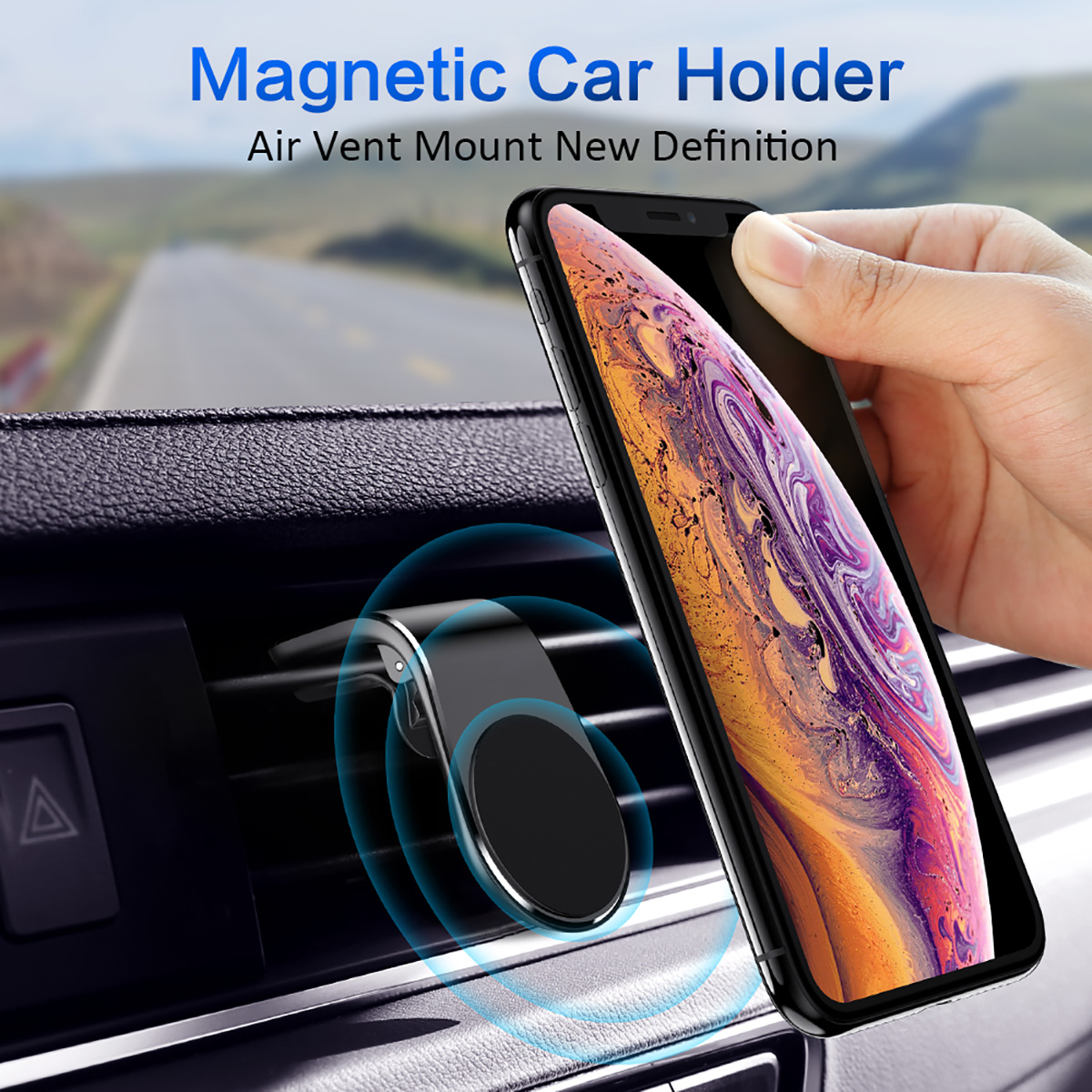 Universal Magnetic Phone Holder For Car Air Vent Mount Holder Stand
