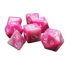 ชุดลูกเต๋าเรซินหมุนสีม่วงสีน้ำเงิน-ลูกเต๋า RPG polyhedral สำหรับ DND Dungeon Master และเกมกระดานแฟนตาซี - Product Image 5
