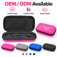 Étui portable rigide en EVA pour lunettes avec fermeture éclair et compartiments moulés pour lunettes, écouteurs et petits accessoires – Rangement quotidien
